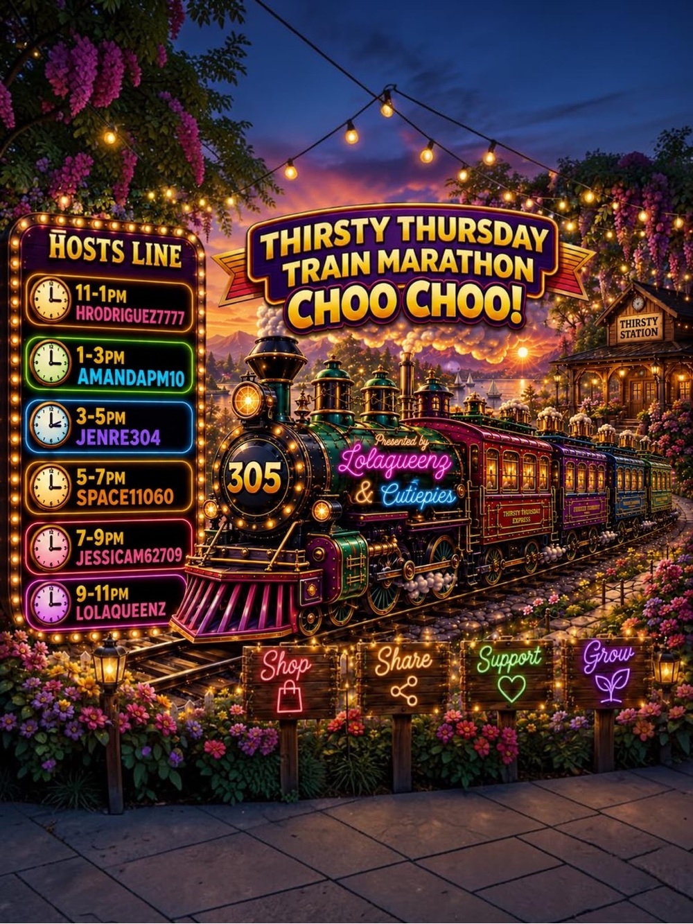 🚂 Thirsty Thursday Train Marathon Party 🚂